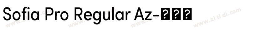 Sofia Pro Regular Az字体转换 Sofia Pro Regular Az字体转换